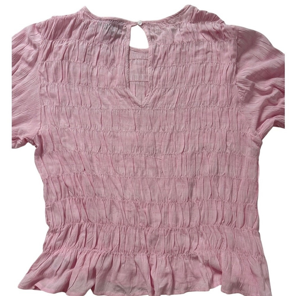 NWT Sanctuary Pink Smocked Stay Together Long Sleeve Top XL Barbiecore Fairy - Picture 4 of 9